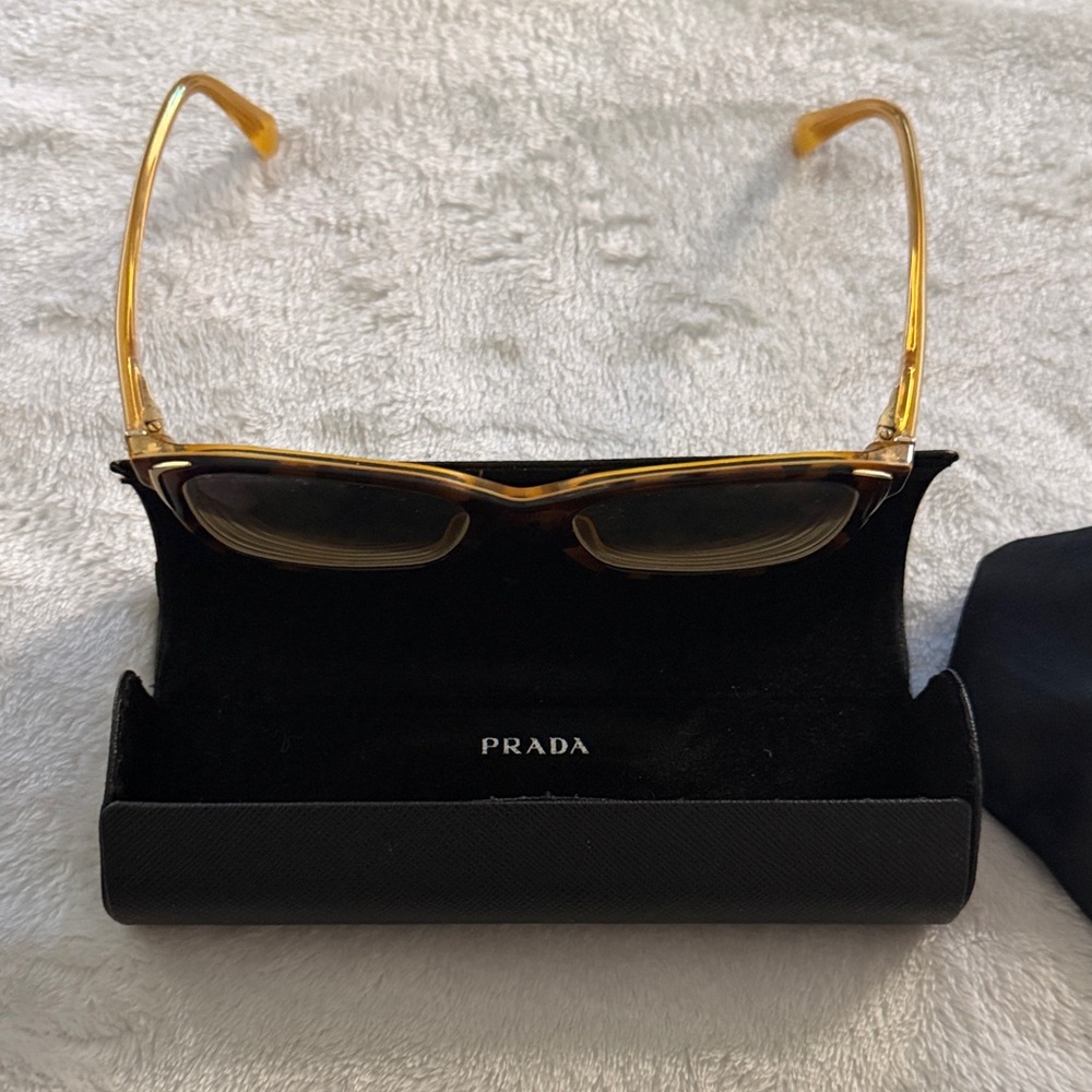 Prada Amber prescription glasses  frame with Black Case